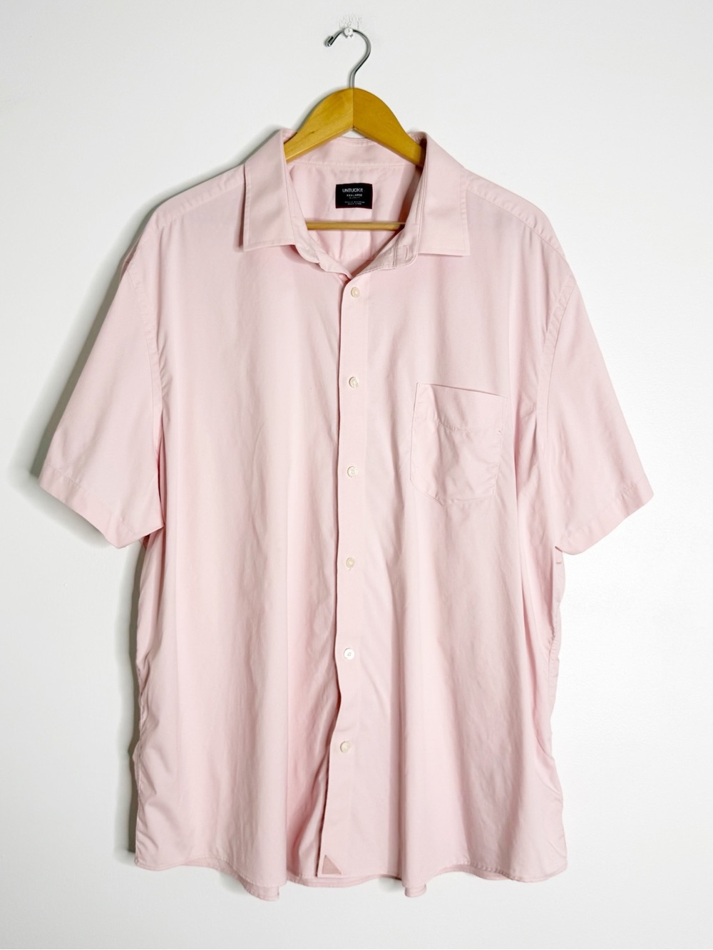 UNTUCKit Gironde SS Relaxed Fit Performance Shirt Pink XXXL